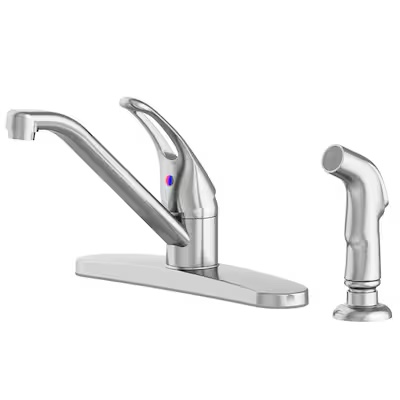 Project Source WAKEBRIDGE Pvd Single Handle Kitchen Faucet