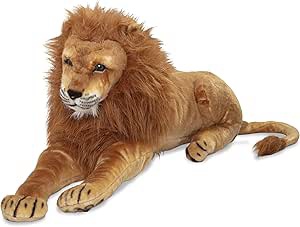 Melissa & Doug Giant Lion - Lifelike Stuffed Animal (over 6 feet long)