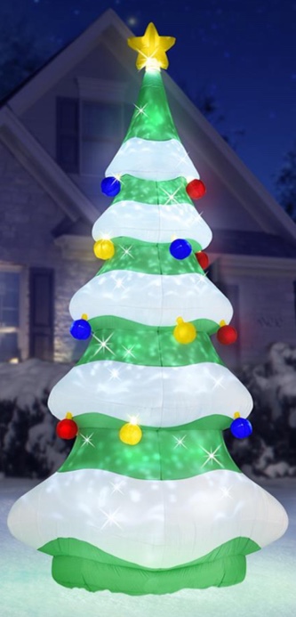 Hammacher Schlemmer 97245. The 15' Inflatable Lightshow Christmas Tree