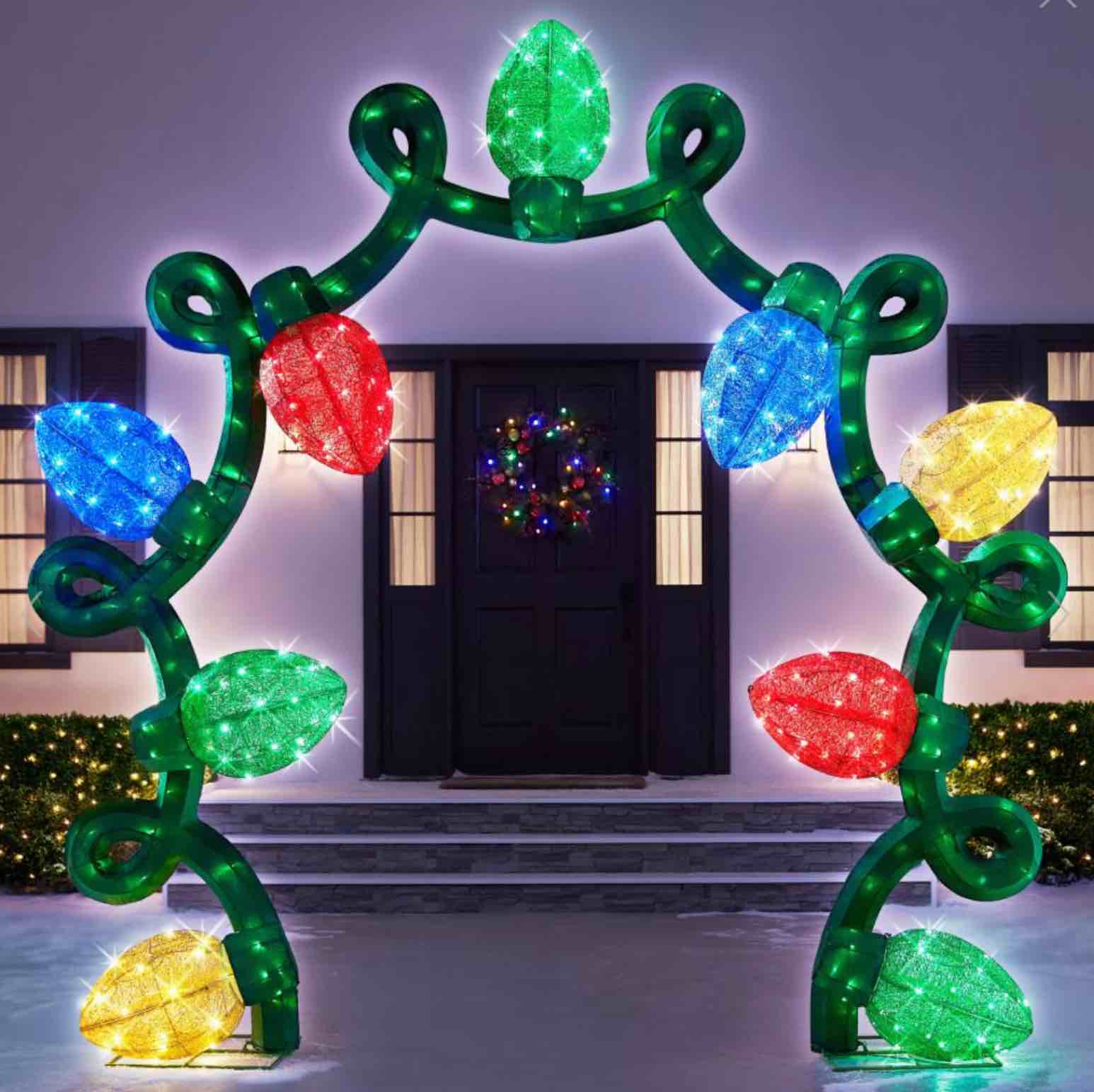 (incomplete 1 of 2 only). Hammacher Schlemmer 56462B. The 8 1/2' Illuminating Festive Archway. 