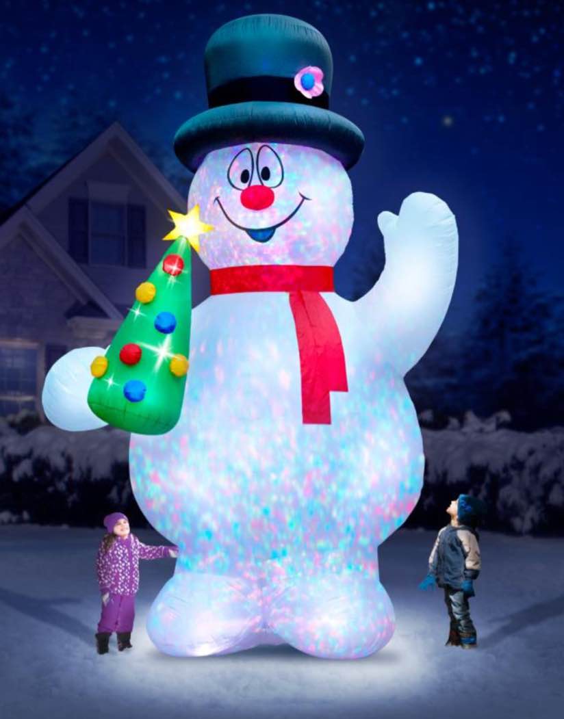 Hammacher Schlemmer 56718- 16 ft Lightshow Inflatable Frosty