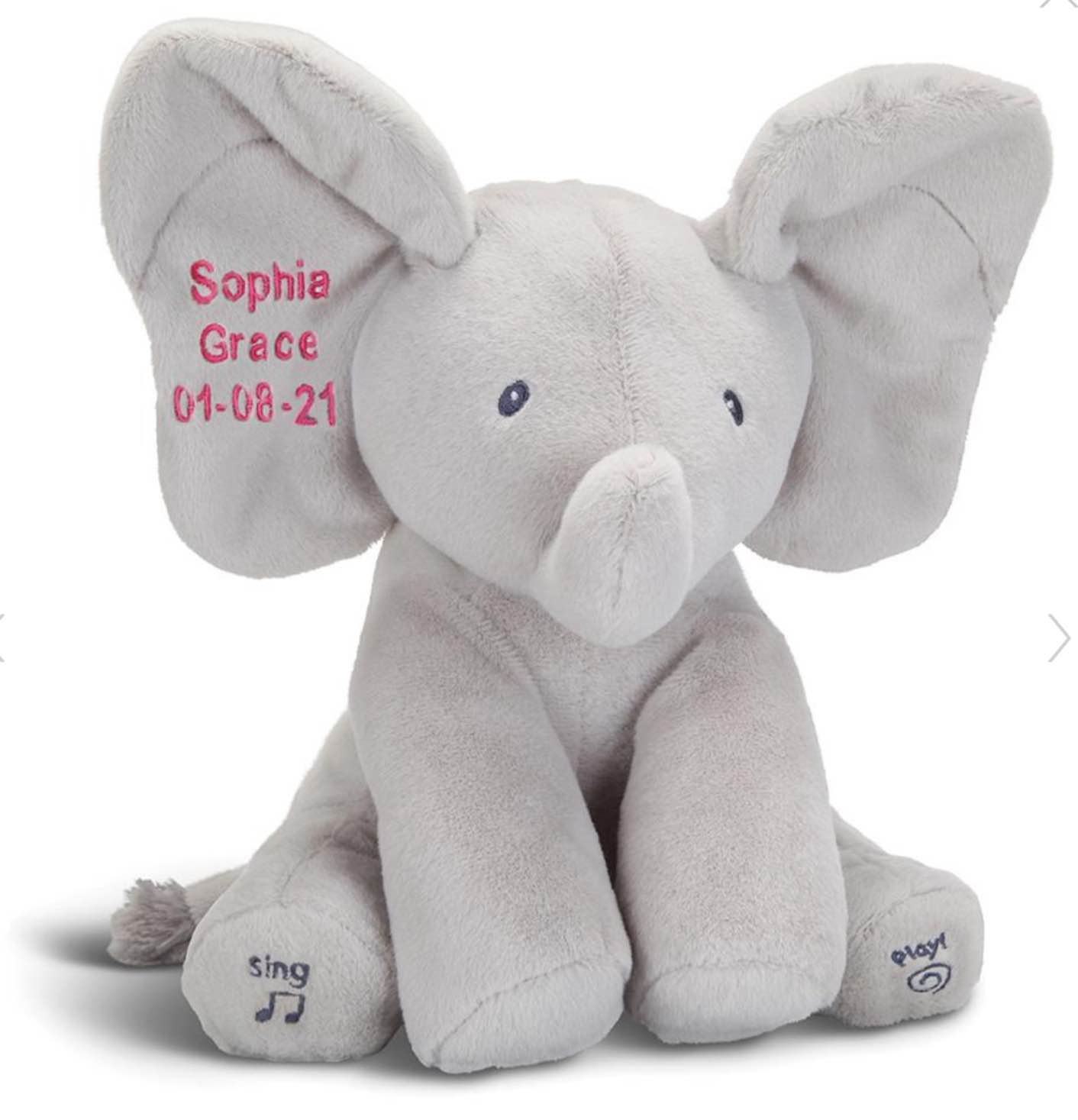 Hammacher Schlemmer 12986. The Personalized Singing Peek-A-Boo Pachyderm