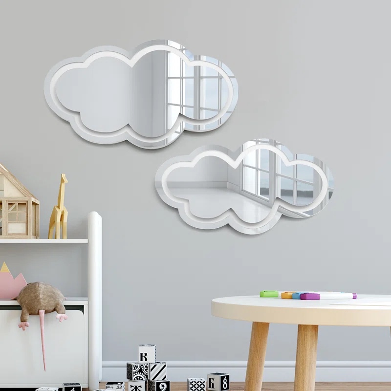 CLOUDS (SET OF TWO) MIRROR