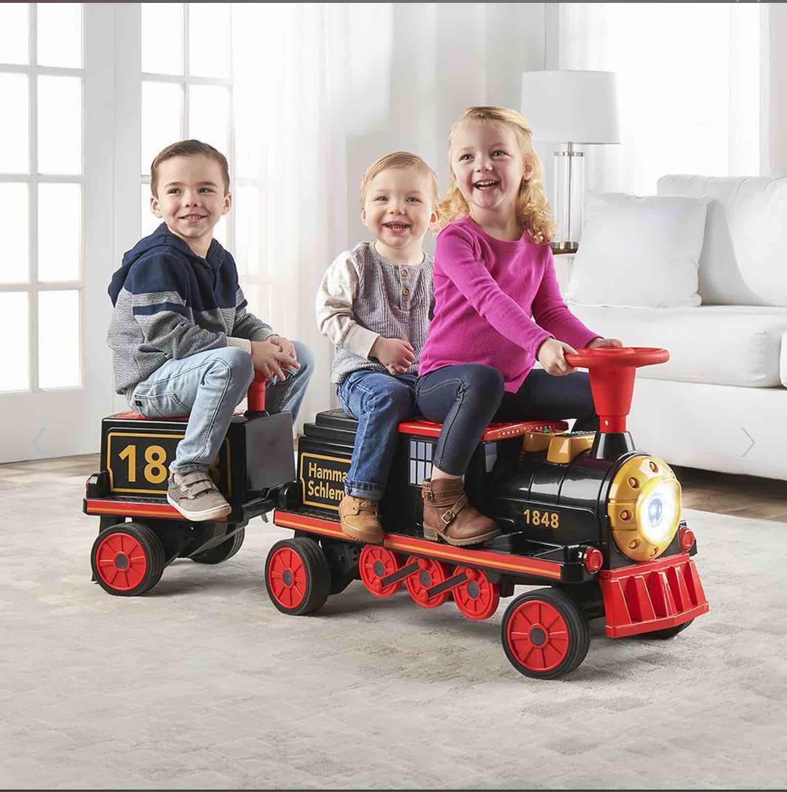 The Hammacher Schlemmer Three Passenger Electric Ride On Train
