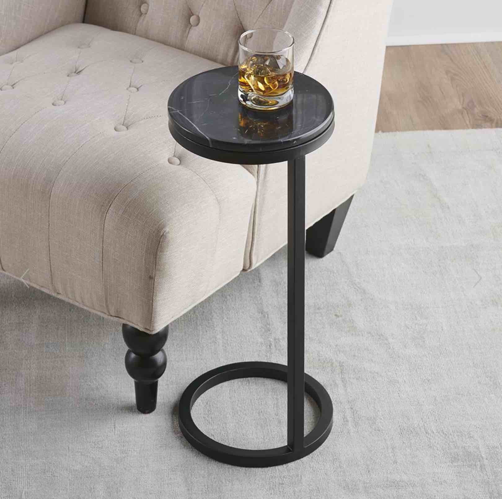The Tight Space Marble Drink Table