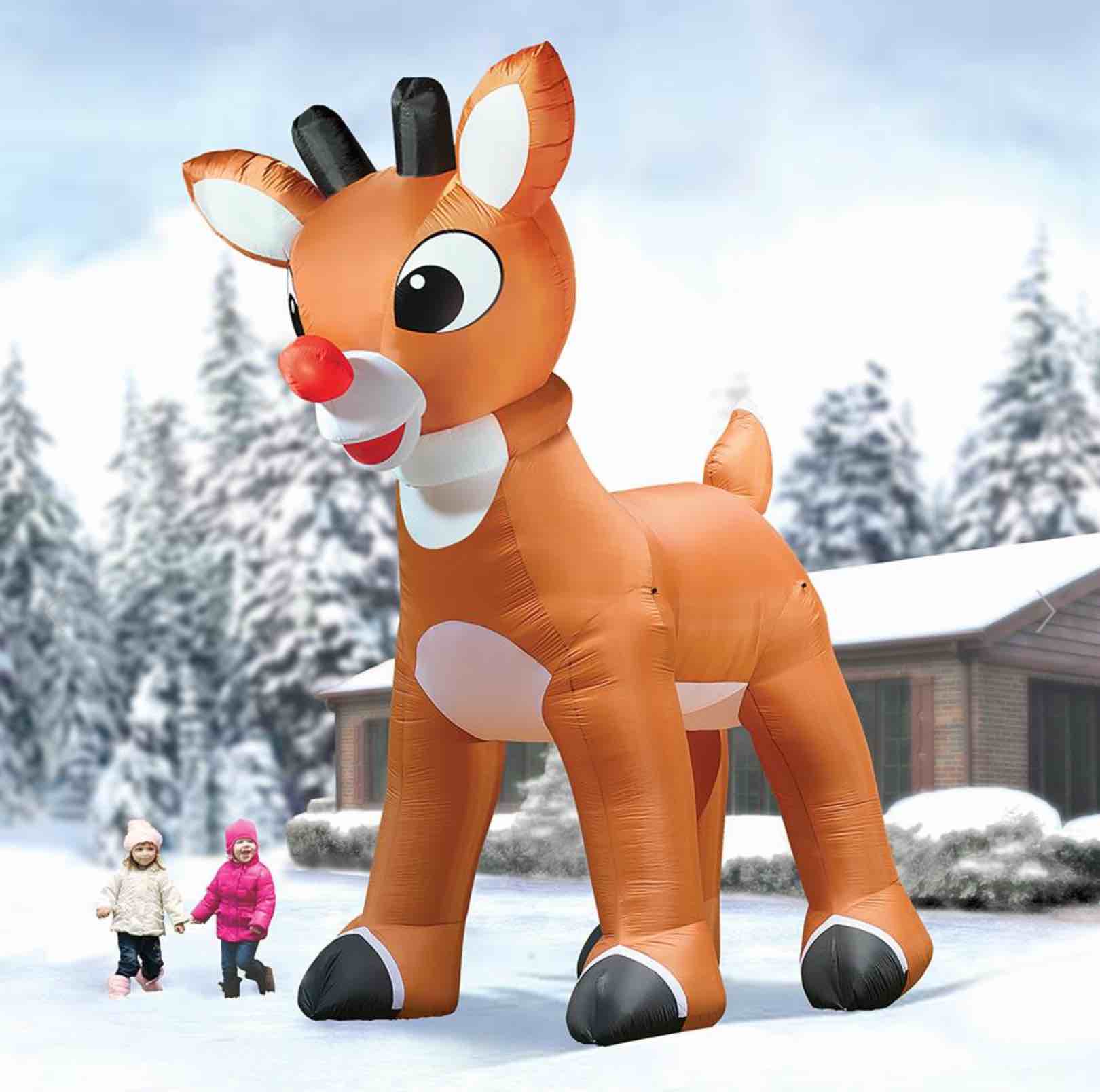 the 15' inflatable rudolph with blinking nose