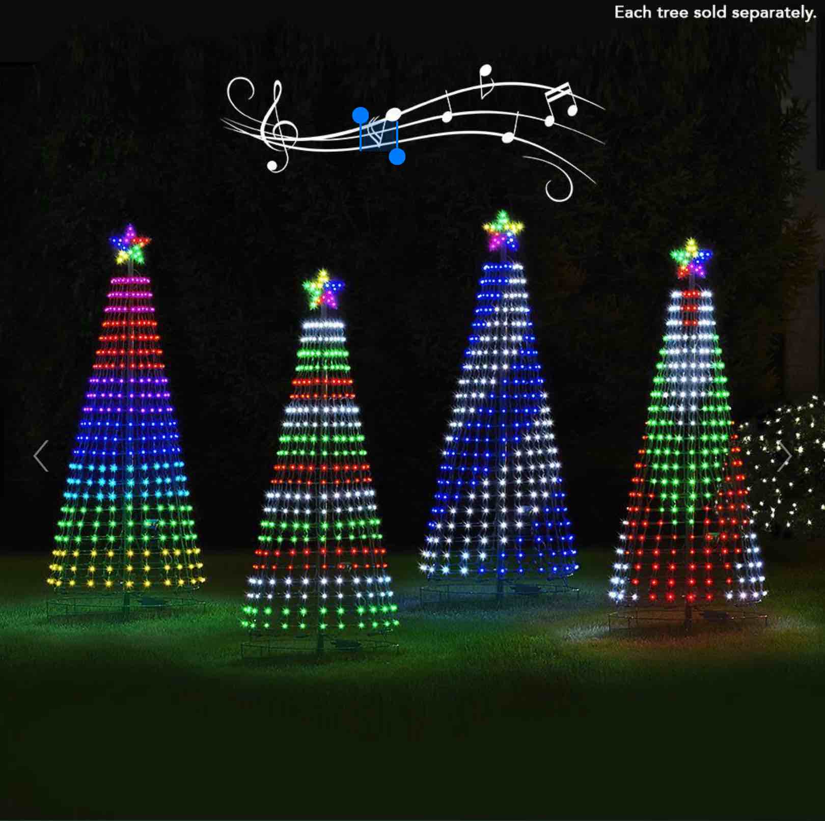 The 7 1/2' Synchronized Musical Pixel Tree