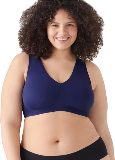 True & Co Body Lift V Neck Bra Midnight Blue size: L/ G