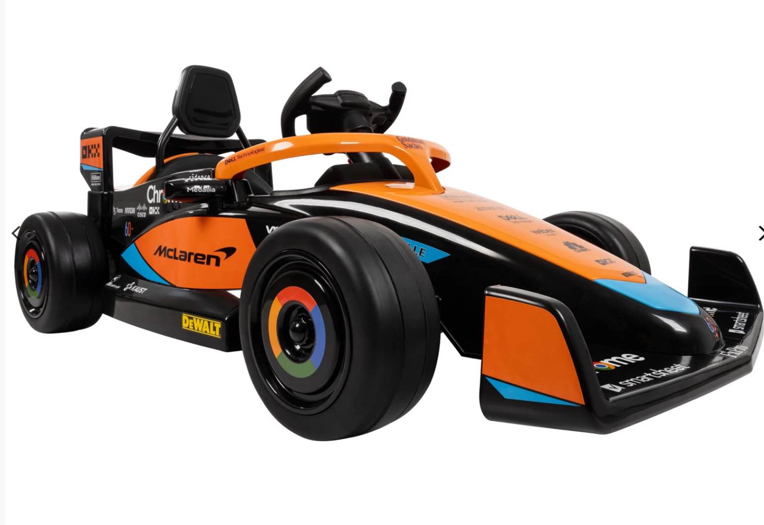 McLaren F1 Race Car 12-Volt Battery Ride-In Toy For Kids, With Remote, From Huffy  
