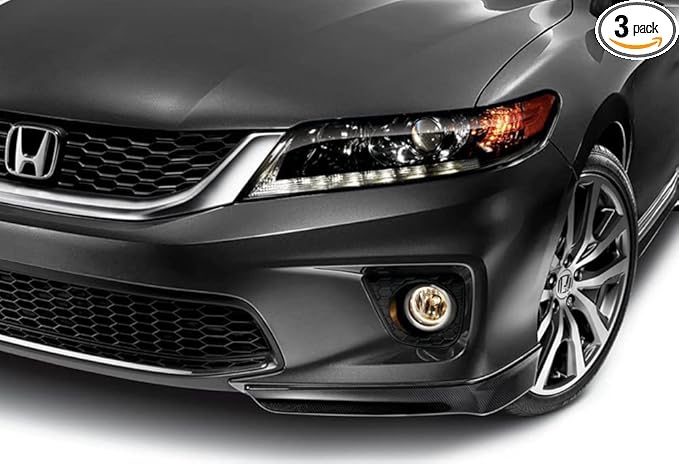 Q1-TECH, Front Bumper Lip fit for Compatible with 2013-2015 Honda Accord 2-Door/Coupe Only, Front Bumper Lip Spoiler Air Chin Body Kit Splitter ABS, 2014, HFP-Style (Painted Carbon)