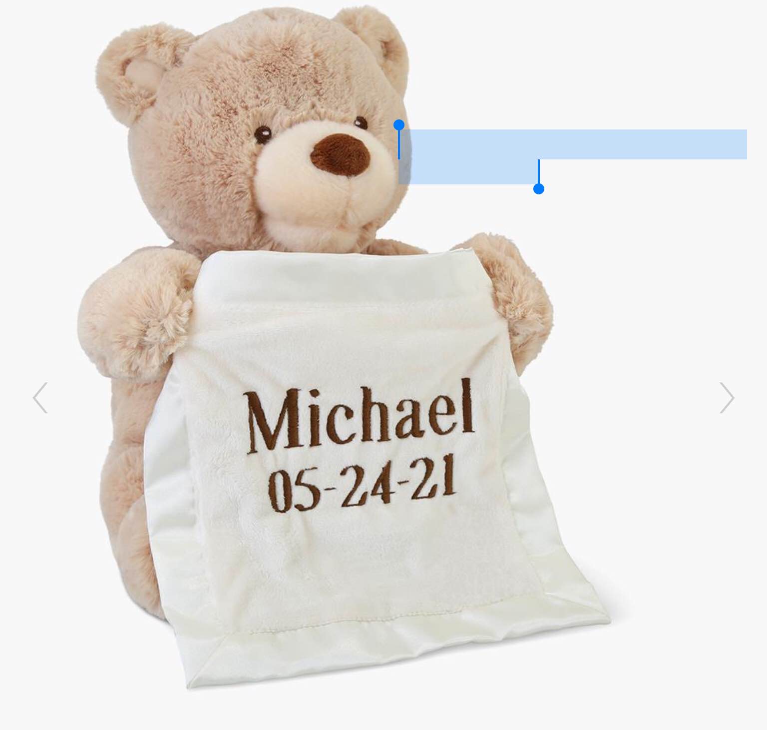 The Personalized Peek-A-Boo Animated Bear