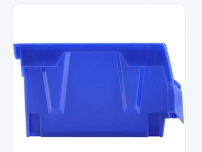  Roll over i                2+ Plastic Containers for Organizing and Storage Bins for Closet, Kitchen, Office, or Pantry Organization, Medium, 8-Pack, Blue