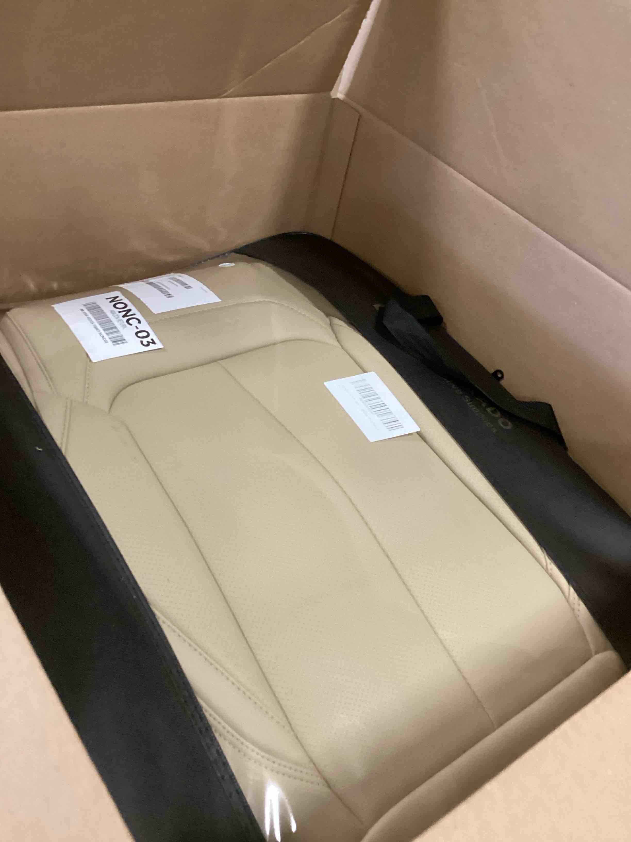 Coverado Car Seat Covers Full Set, Seat Covers for Cars, Beige Car Seat Cover, Car Seat Protector Waterproof, Nappa Leather Car Seat Cushion, Car Seat Covers Front Seats and Back Fit for Most Cars