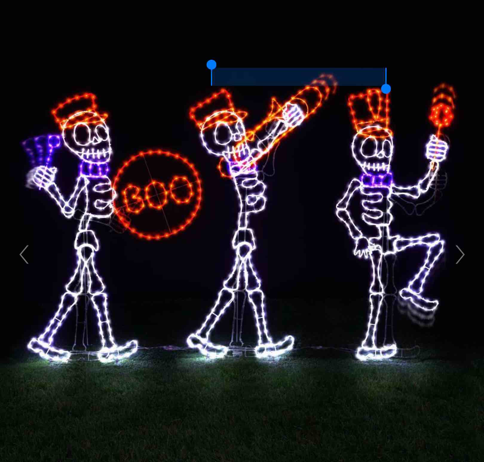 the 5' skeleton marching band