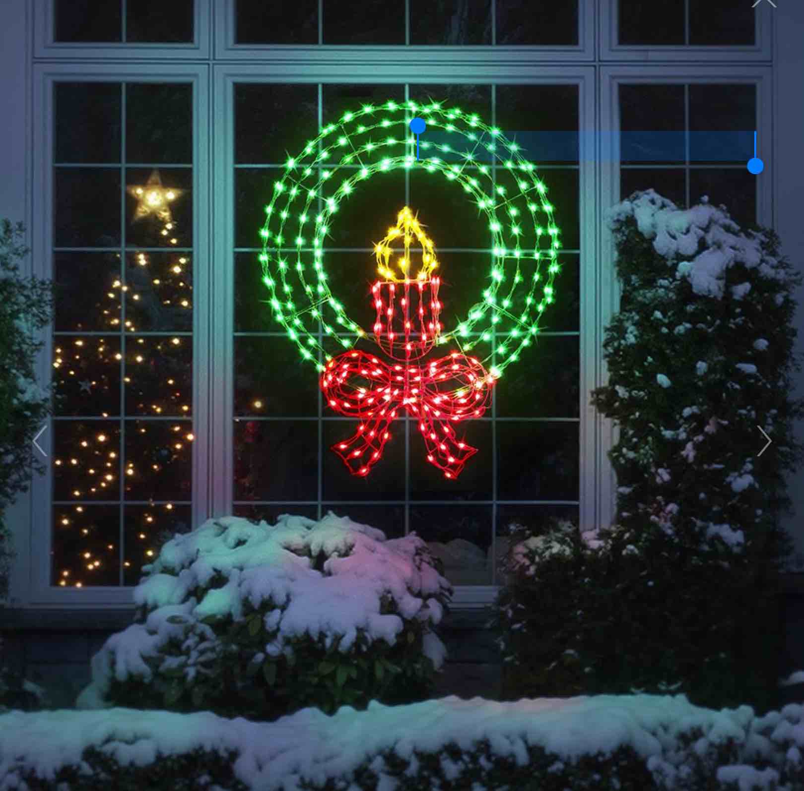 The 36" Ultrabright Candled Wreath