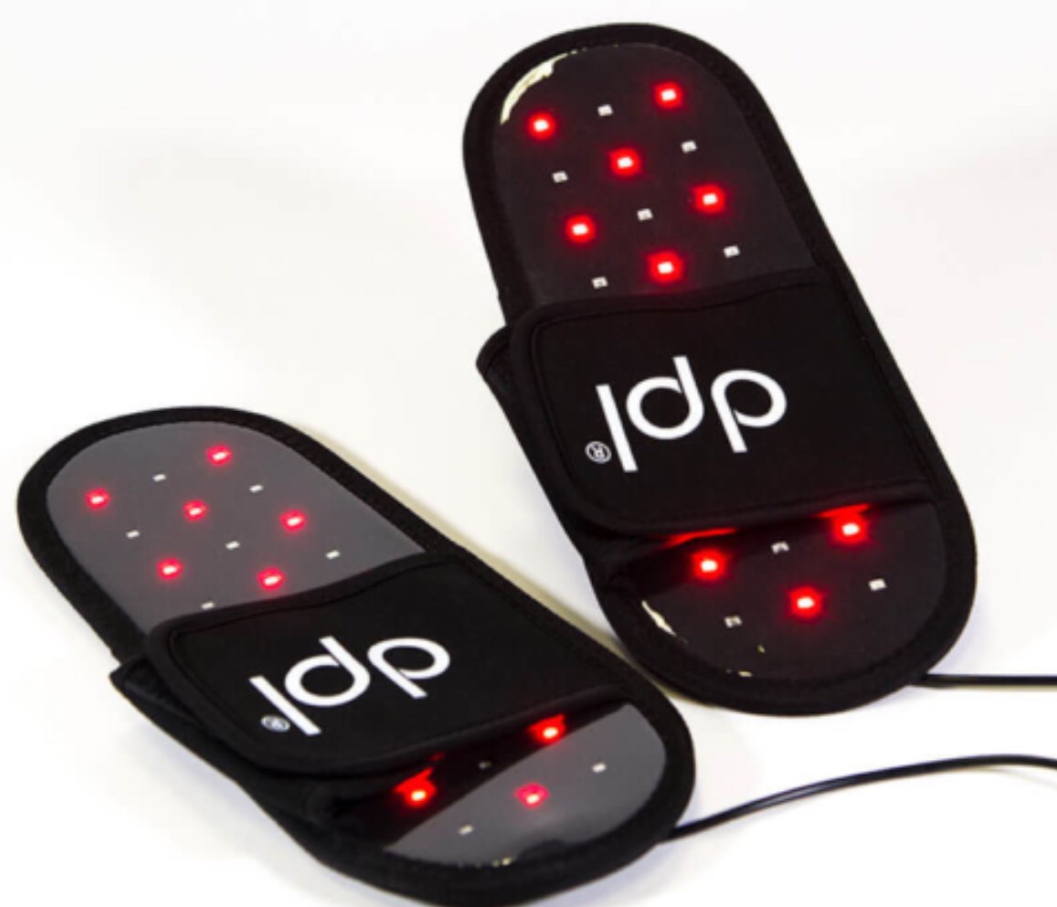 DPL Flex Deep Penetrating Light Therapy Pain Relief Slippers Size Large(Black)