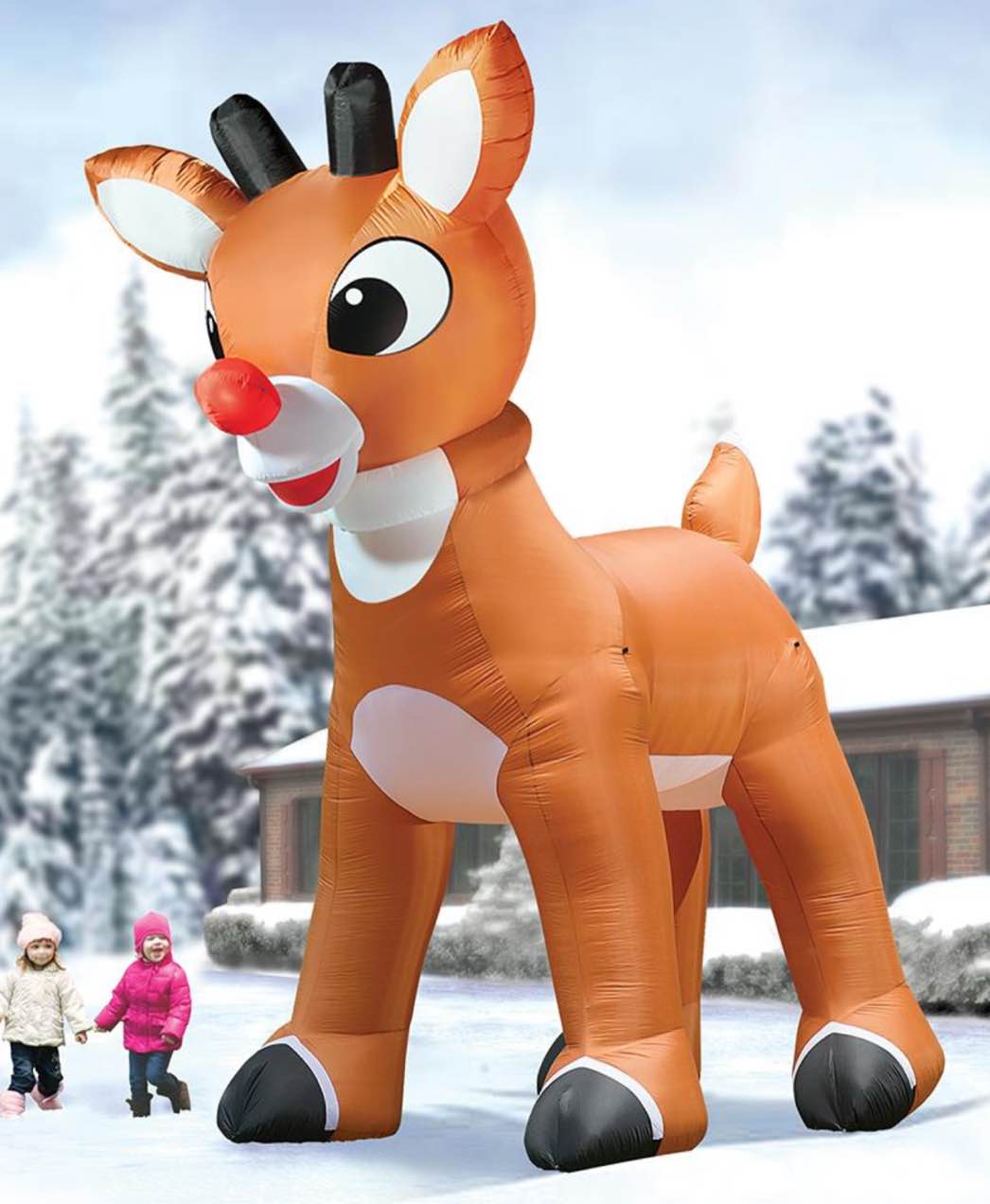 the 15' inflatable rudolph with blinking nose
