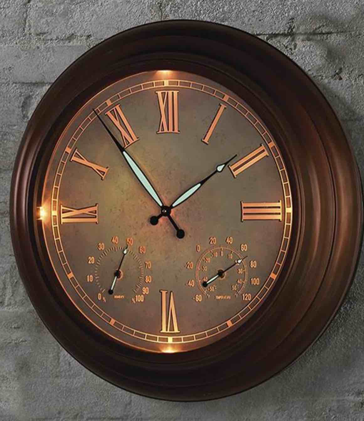 The 24" Outdoor Lighted Atomic Clock