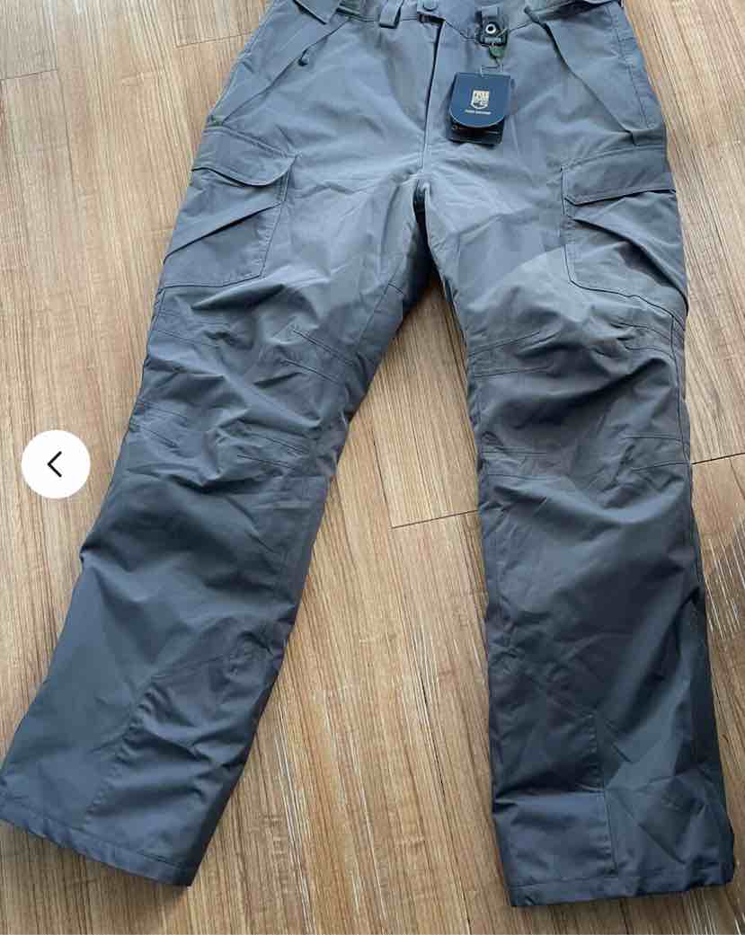 FREE SOLDIER Mens Waterproof Snow Insulated Pants Ski Snowboard Zipper (( Size 32 )) 