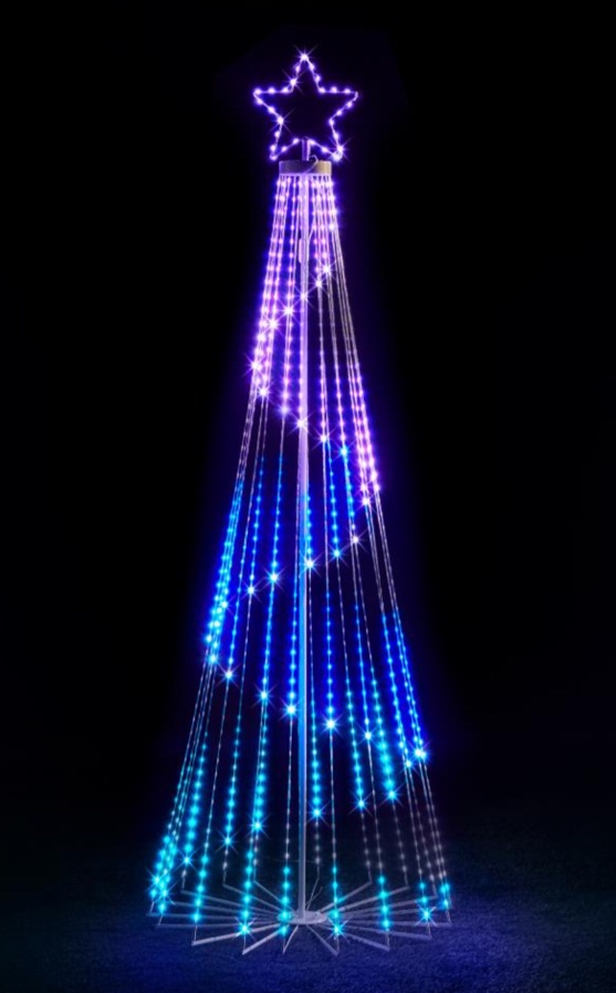 The 8' Choreographed Light Show Tree