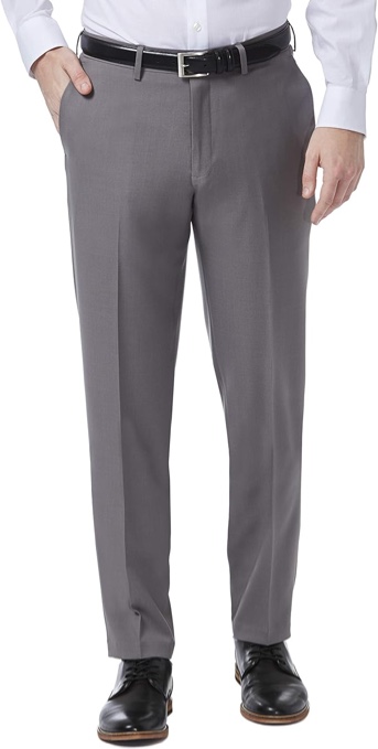 Van Heusen Men's Stain Shield Stretch Slim Fit Flat Front Dress Pant size 34x30