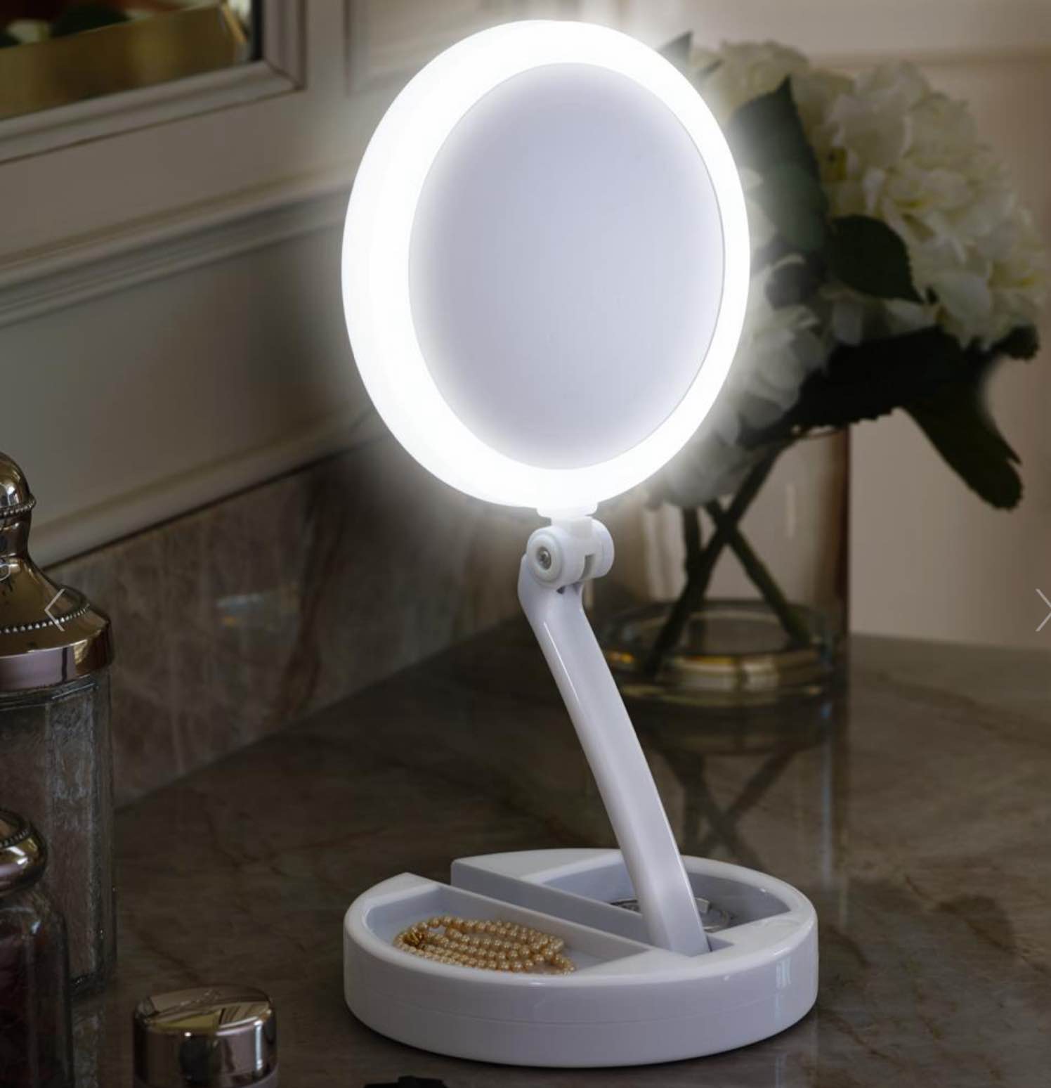The Brighter Foldaway Vanity Mirror