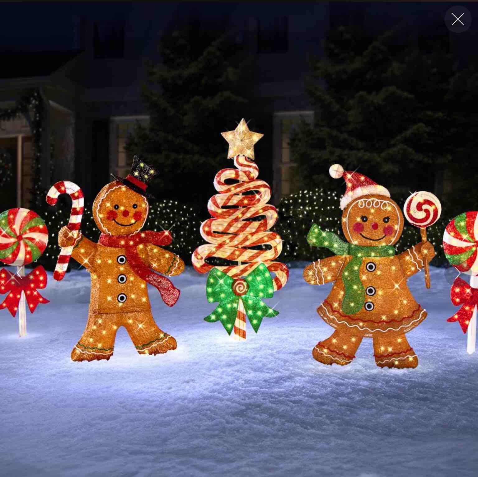 The 4' Twinkling Gingerbread Man