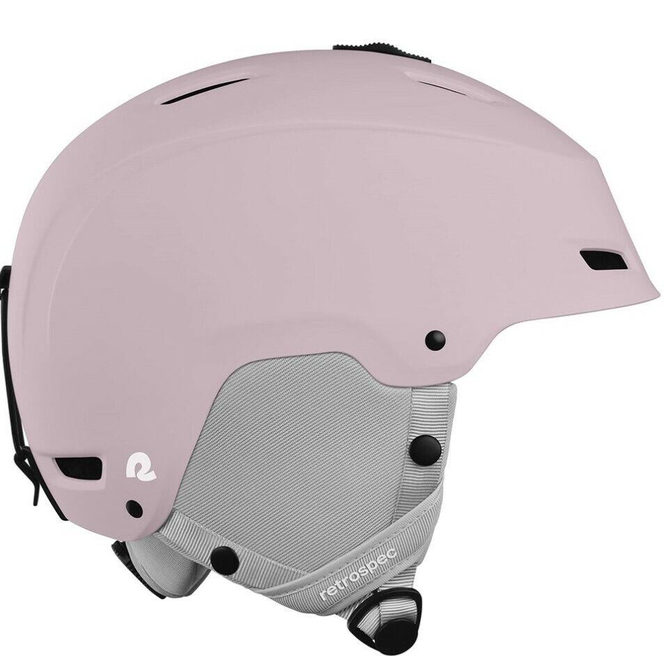Retrospec Zephyr Ski & Snowboard Helmet for Adults - Adjustable with 9 Vents - Impact Resistant ABS Shell & EPS Foam - Matte Rose Small 52-55.5cm