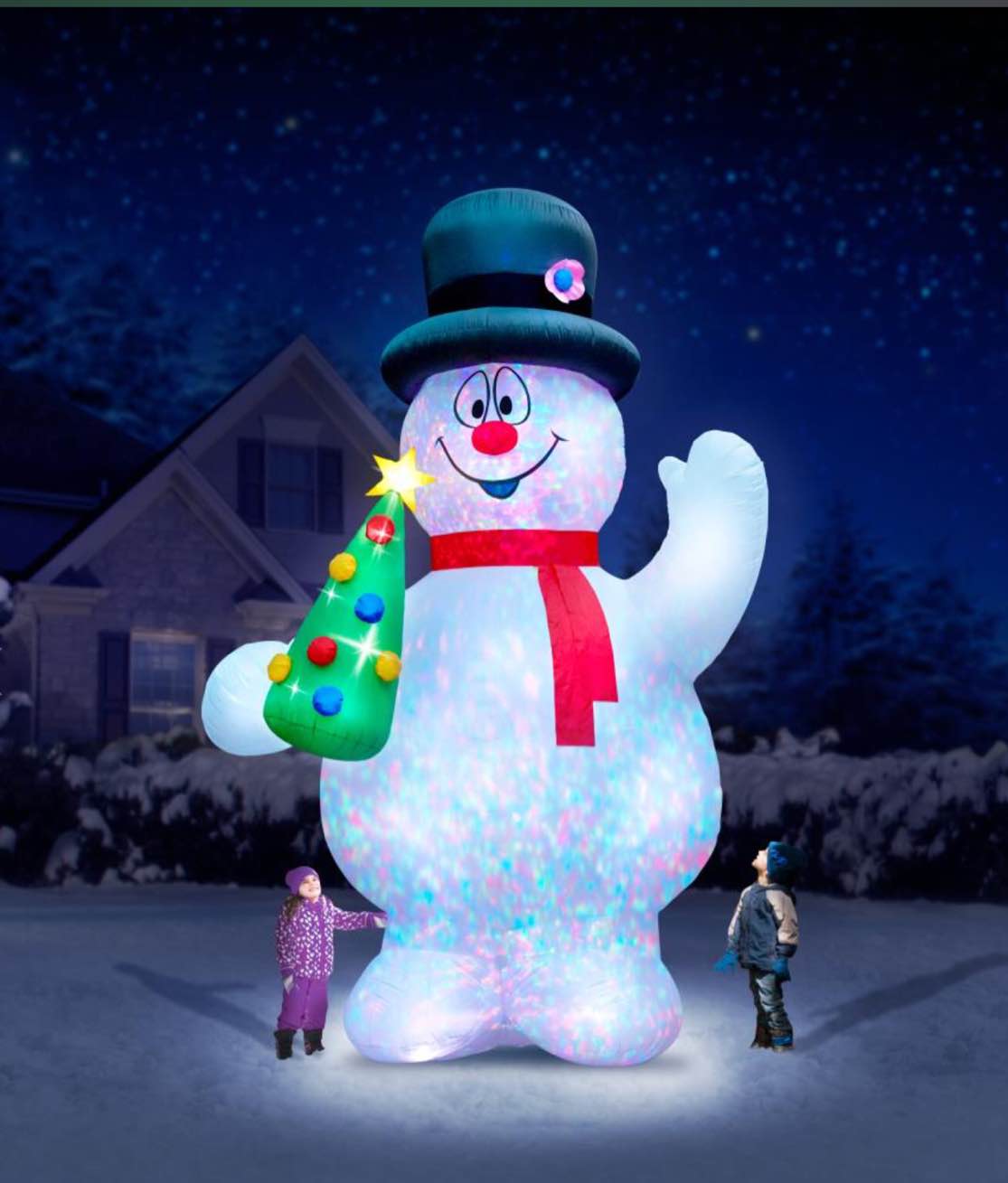 The 16' Frosty The Snowman Lightshow
