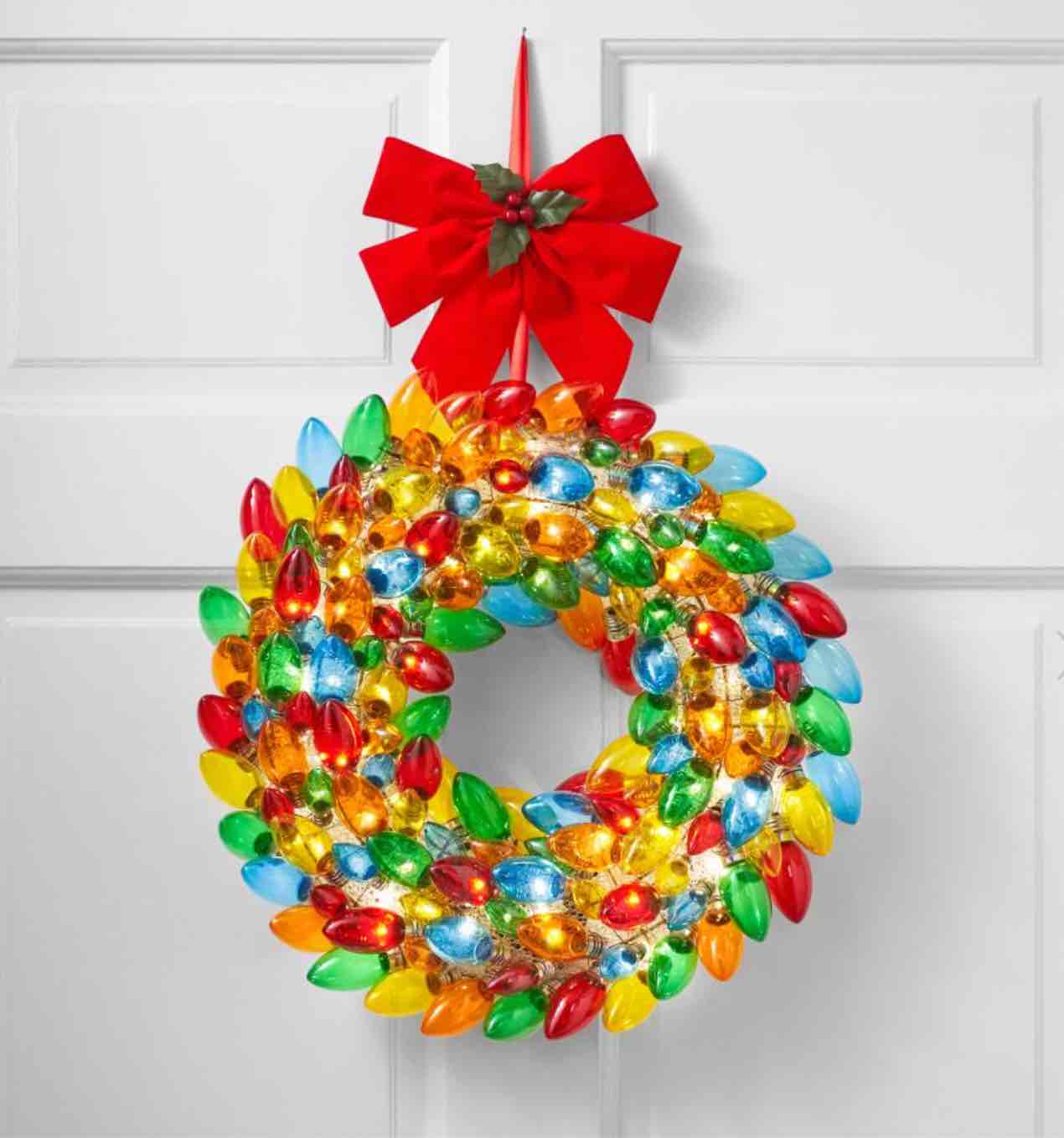The Festive Christmas Bulb Wreath