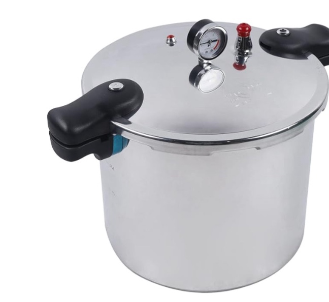 70kpa Pressure Canner Cooker, Aluminium Schnellkochtopf Dampfkocher Große Kapazität Einkochtopf Küche 22 L