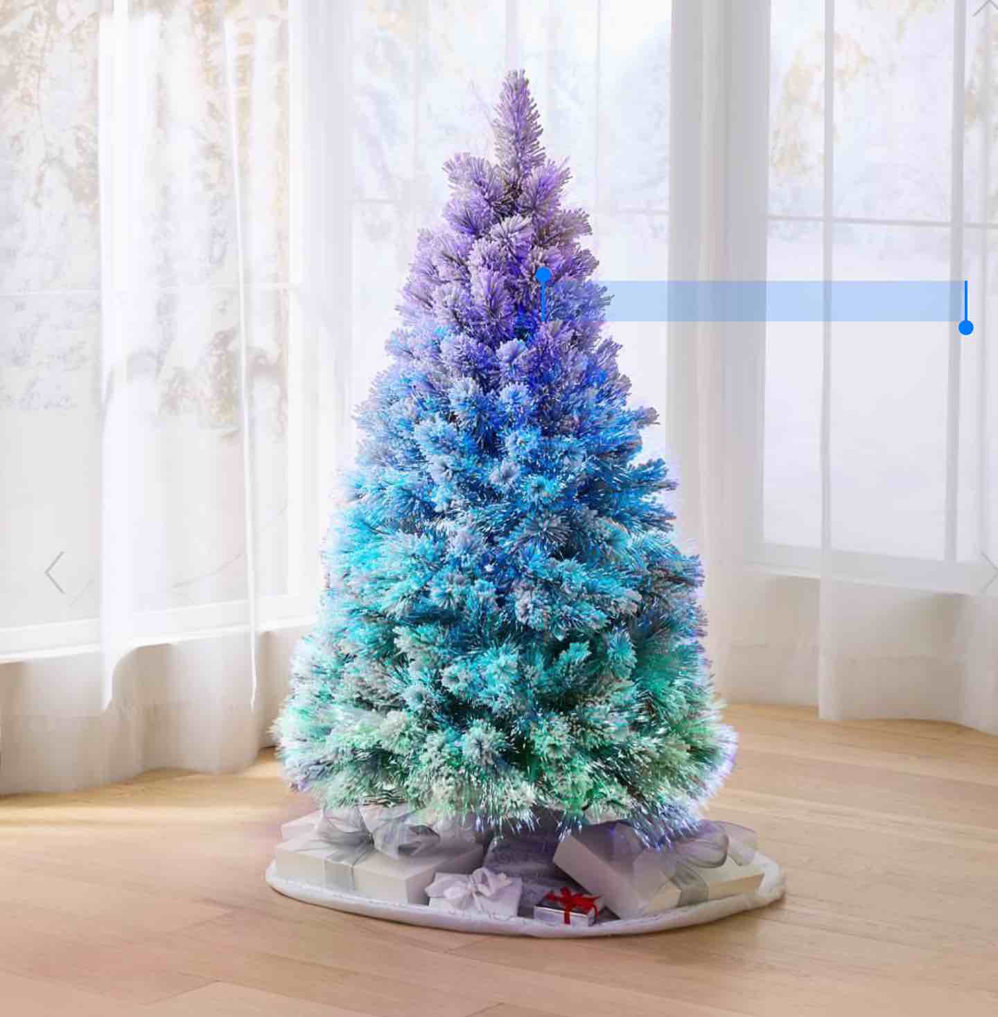 The Flocked Northern Lights Tree