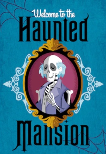 DISNEY, GARDEN FLAG, Haunted Mansion, 12.5”x 18”, Blue, 2 Pack