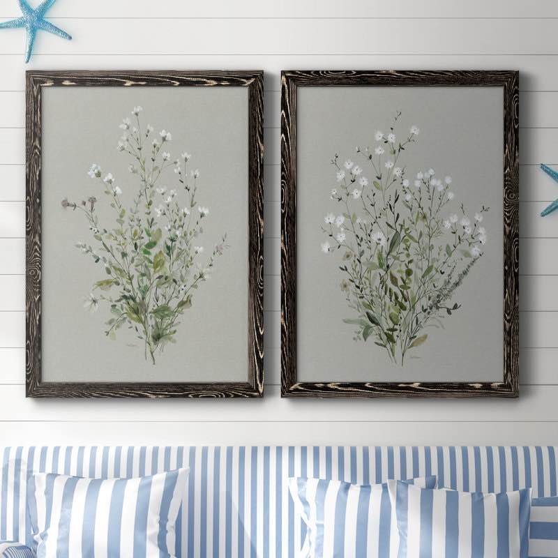Bouquet of Grace I - 2 Piece Picture Frame Painting Set on Canvas