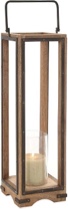 mango wood handmade decorative indoor outdoor brown candle lamp 