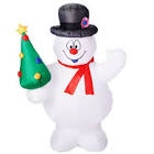 Gemmy Industries Airblown Inflatable Frosty with Christmas Tree 18”