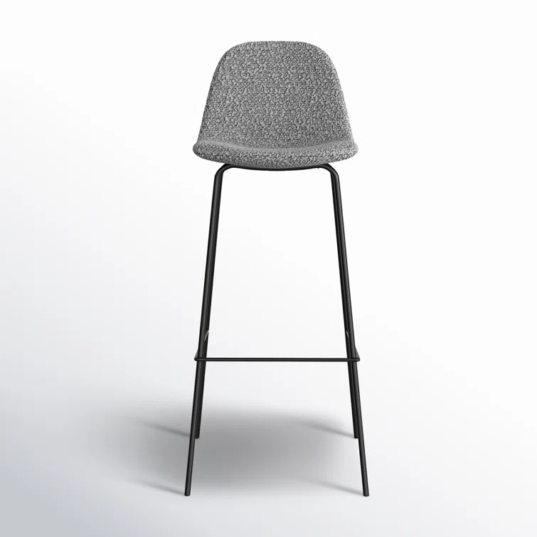 Gray Boucle Kody Upholstered Bar & Counter Stool (Set of 2)