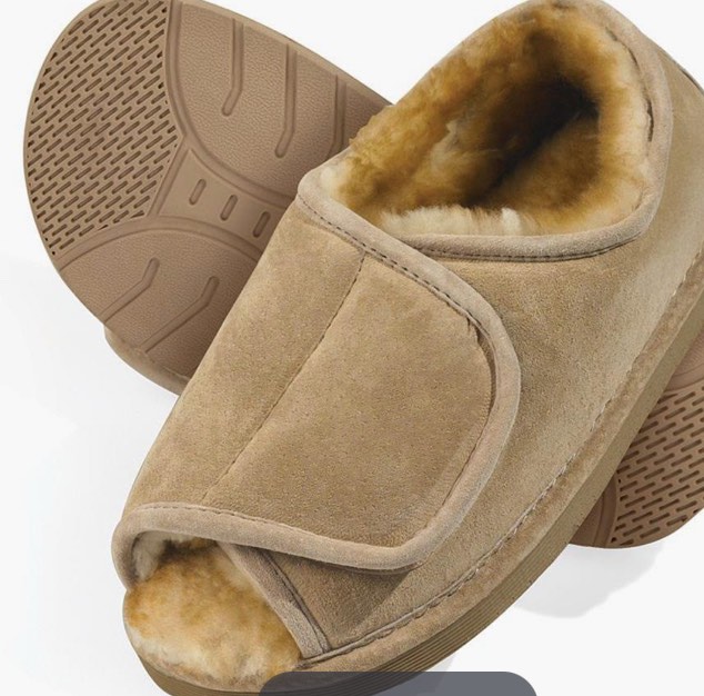 The Lady's Adjustable Sheepskin Slippers XL