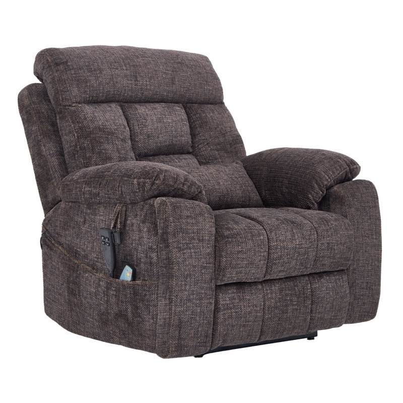 incomplete Extra Wide Lay Flat Recliner 400 Lbs, Dual Motor Power Lift Recliner Chair For Elderly