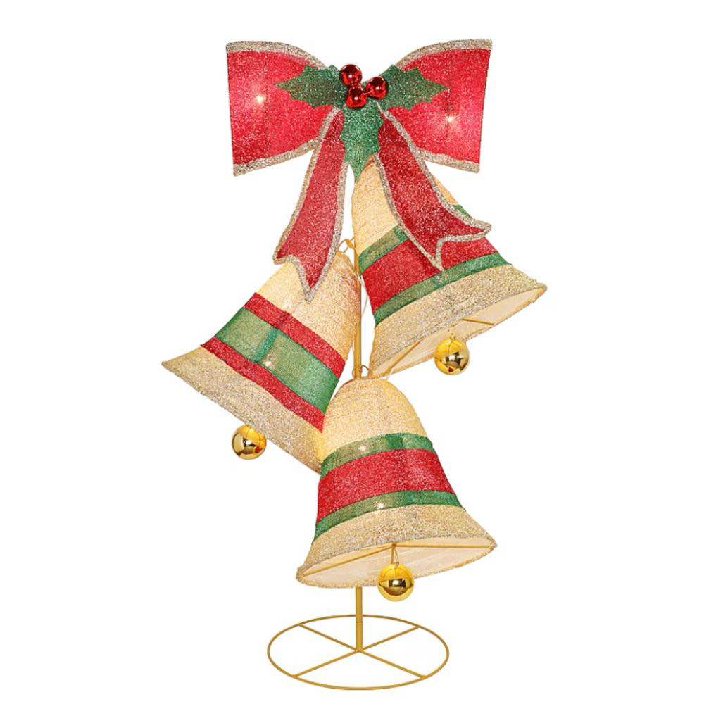 Holiday Living 4.5-Ft Lighted Pop Up Holiday Bells Decoration Item #5974804 |Model #LW23-YD84V3