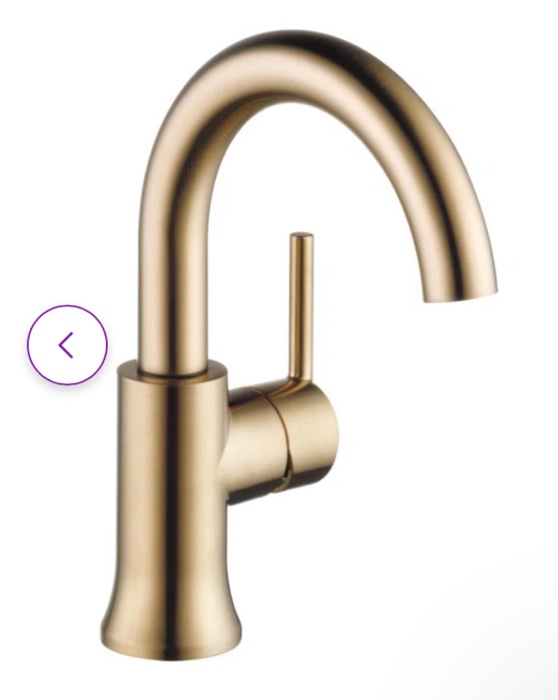Trinsic Single Hole Bathroom Faucet with Drain Assembly, Single Handle Bathroom Sink Faucet Finish: Brilliance Champagne Bronze