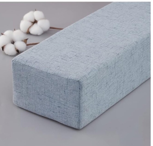 Bed Headboard Mattress Bed Gap Filler Pillow Between Headboard and Mattress Mattress Gap Filler Bedside Protection Cushion Widen Bed Gap (Color : Grey Blue, Size : 10X10X5X100cm)