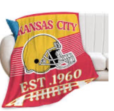 Football Fans Blanket Football Team Throw Blanket City Classic Flannel Blanket Plush Lightweight Soft Cozy Warm Fuzzy Fleece Football Gifts for Men Bedroom Decor Sofa Couch Bed 60"X50" Chigo Blanket 60"x50"