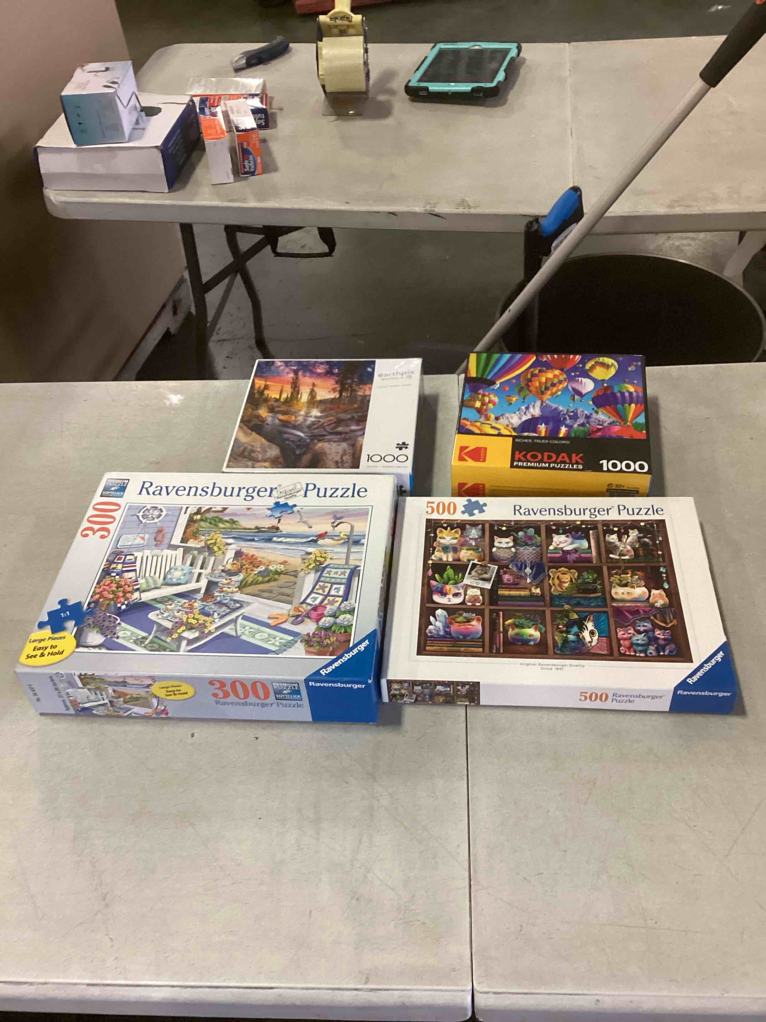 Assorted lot of 3 various puzzles they are all different amount of pieces (kids and adult puzzles)