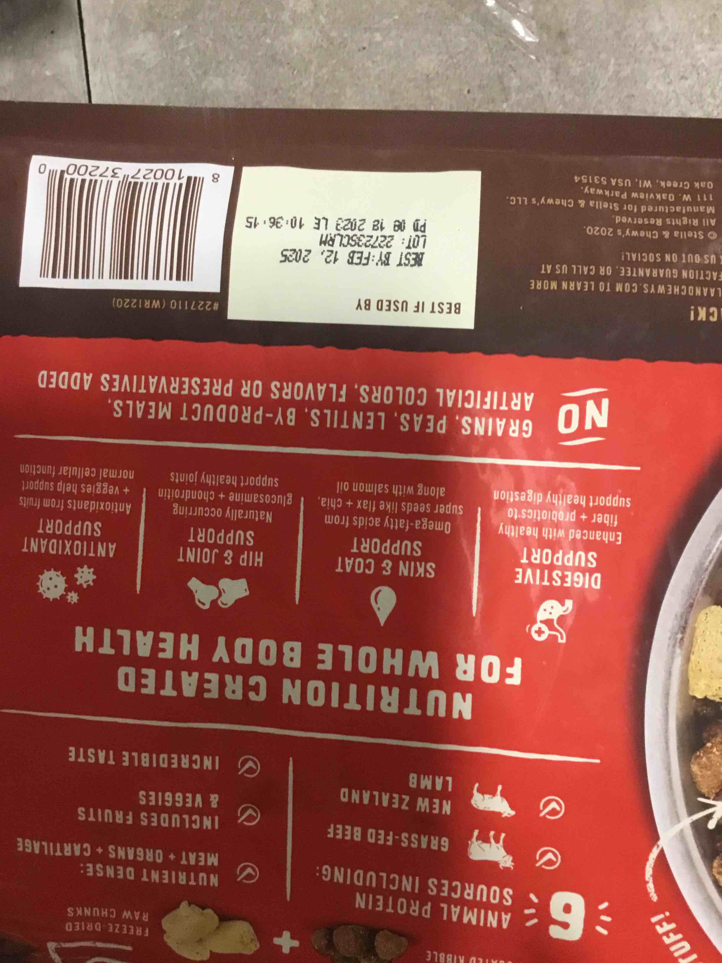 Best 12/2025 Stella & Chewy's Wild Red Raw Blend High Protein Grain & Legume Free Red Meat Recipe Dry Dog Food 3.5 lbs.