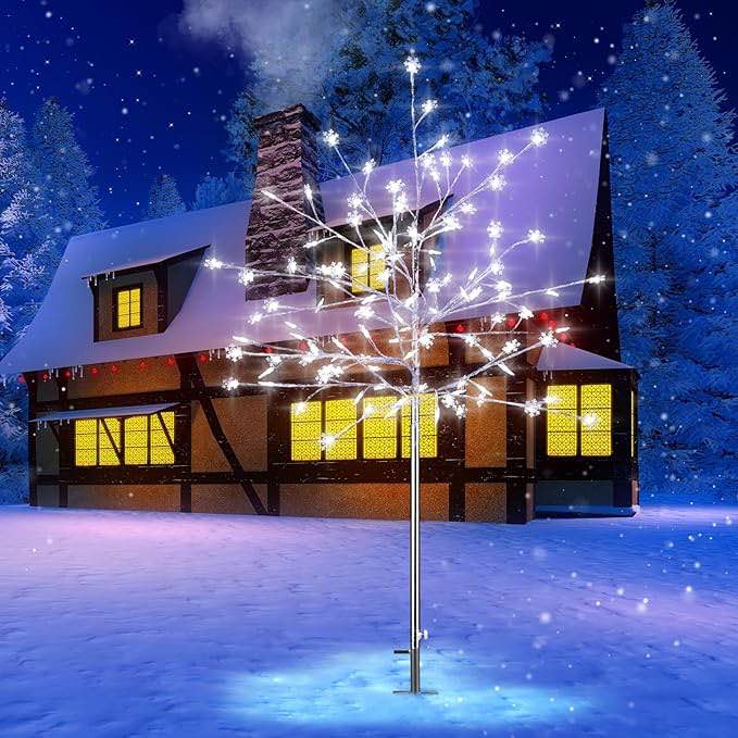 BAQULER 5 FT OUTDOOR CHRISTMAS DECORATIONS. SIL2134 