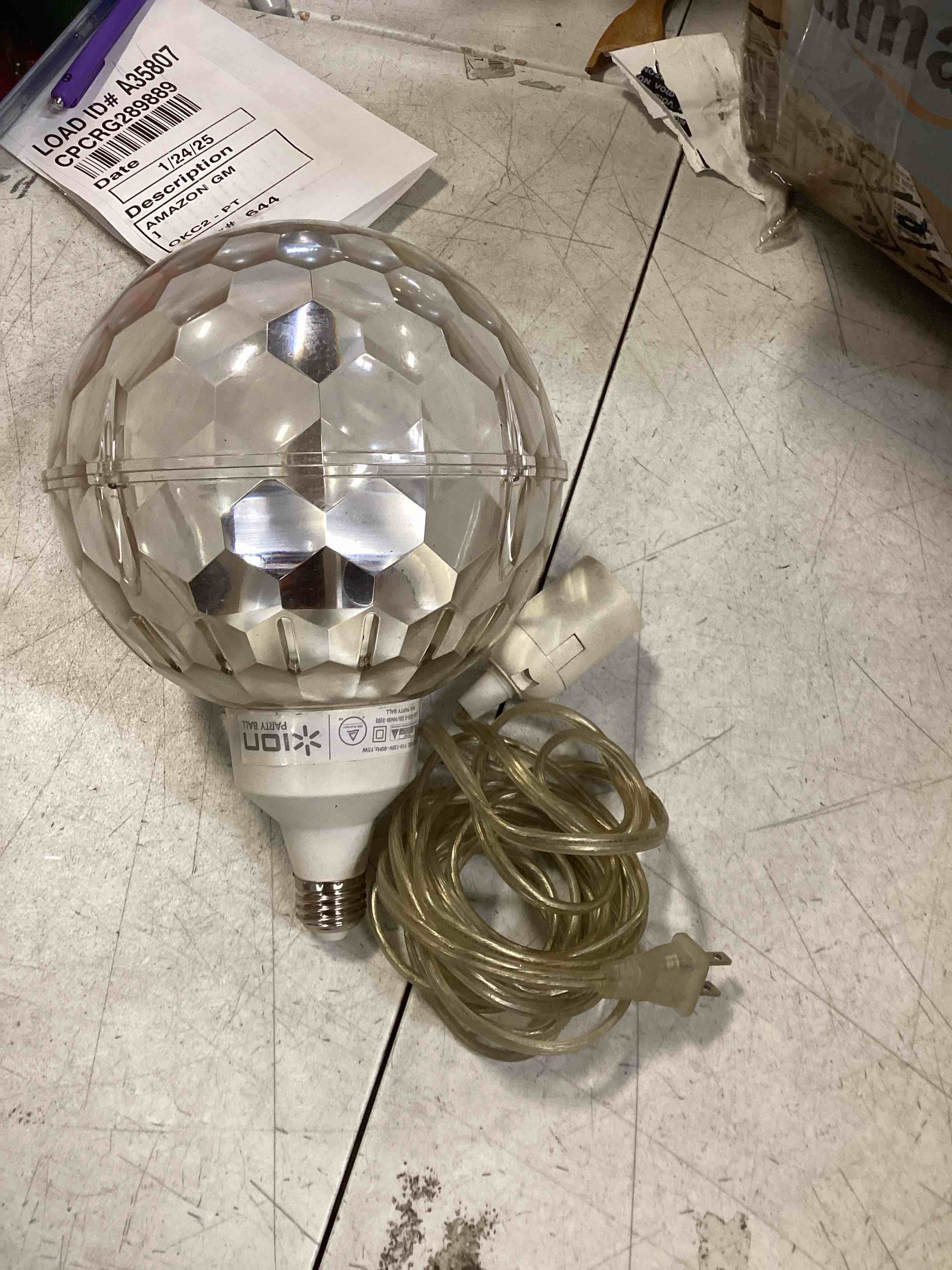 GISAFAI 6INCH DISCO BALL PLUG AND BATTERY POWERED DISCO BALL.