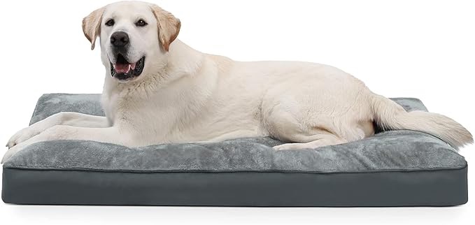 LARGE GRAY DOG BED