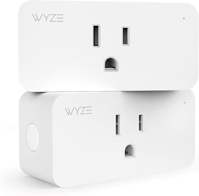 ( 2 plugs) Wyze Plug, 2.4GHz WiFi Smart Plug, Works with Alexa, Google Assistant, IFTTT, No Hub Required, One-Pack, White – A Certified for Humans Device