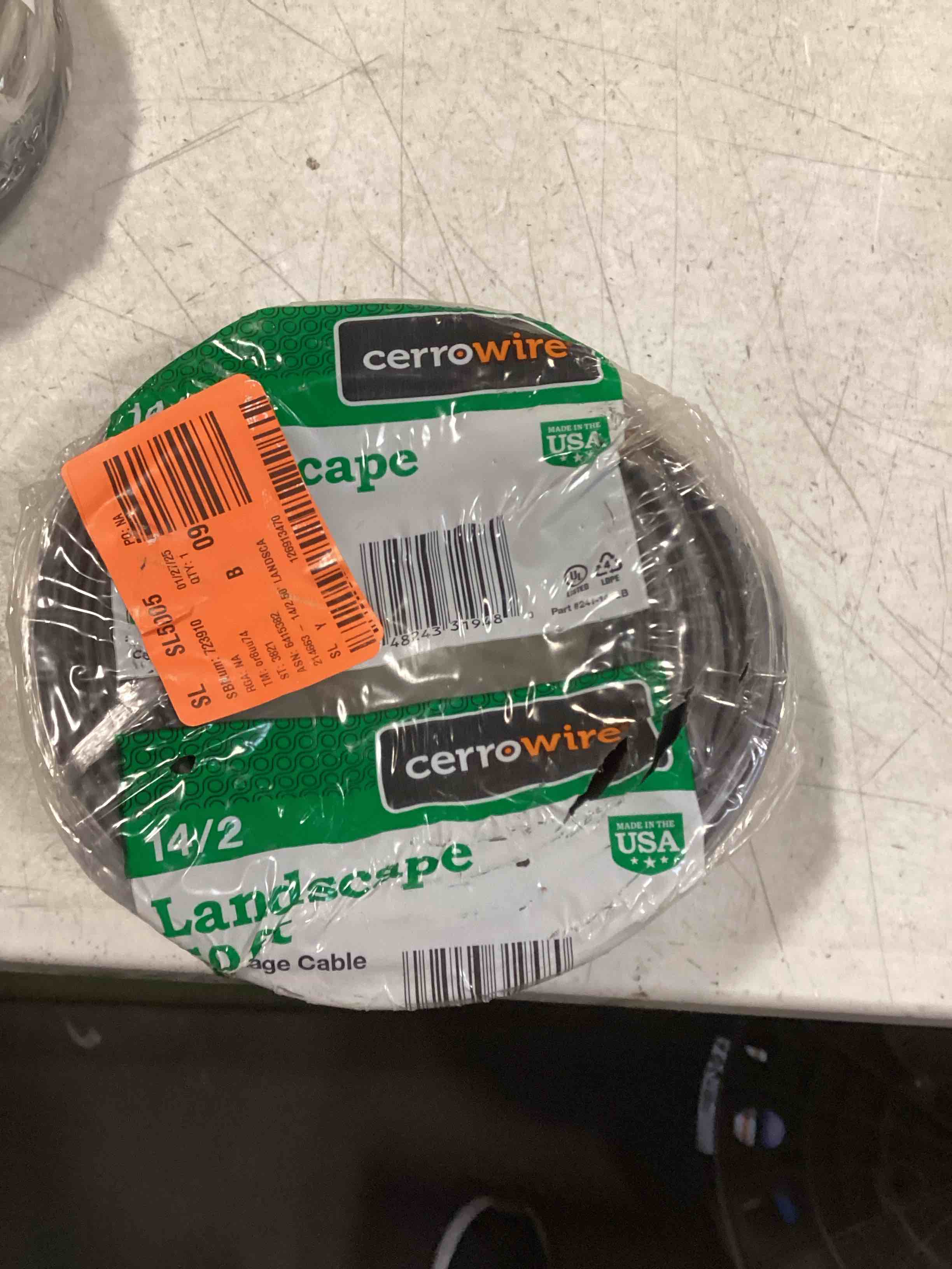 241-1402B 50-Feet 14/2 Low Voltage Underground Landscape Lighting Cable